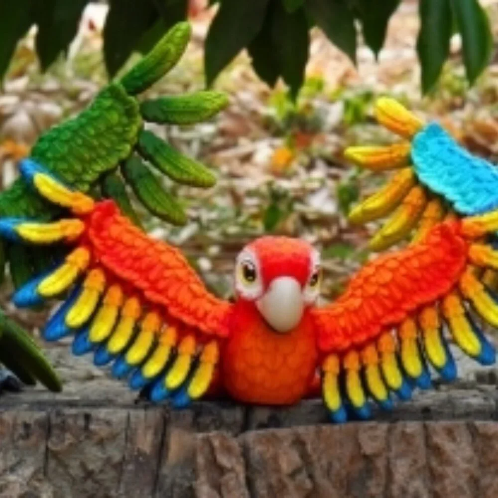FLEXIBLE PARROT - MACAW 5 VARIATIONS by Opie’s Creations
